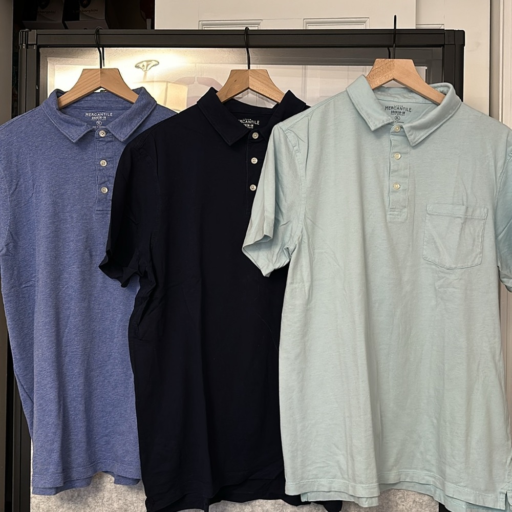 J.Crew polo shirts - set of 3